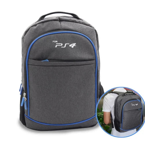 Travel Backpack Storage Carrying Case Shoulder Bag For Playstation 4