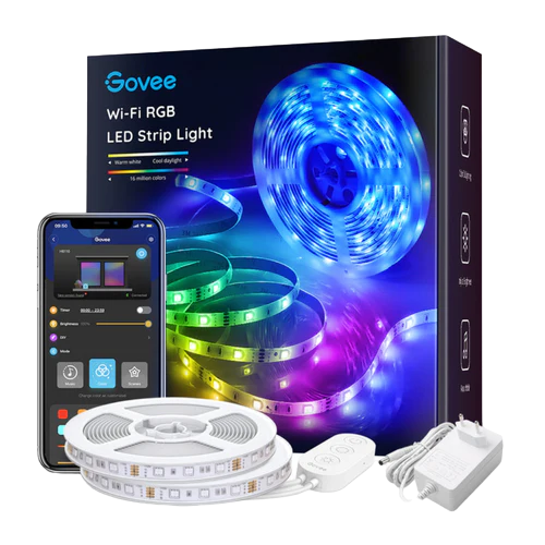 Govee RGB Smart Wi-Fi + Bluetooth LED Strip Lights(10m) [Energy Class A]