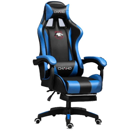 Chaho YT-055 Gaming Chair with Footrest - Blue