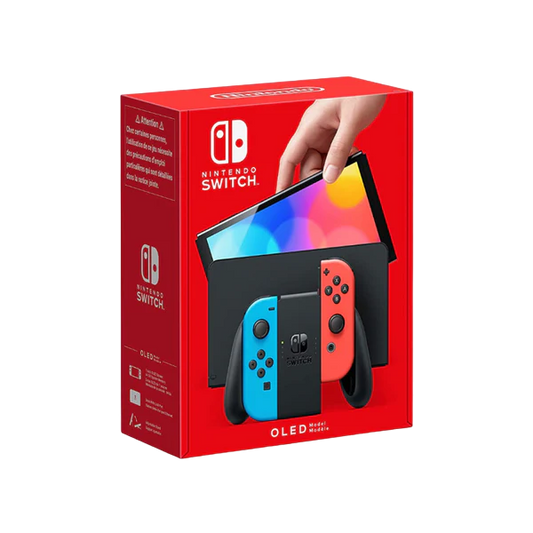 Nintendo Switch OLED Model Console - Neon Red & Neon Blue Joy-Con